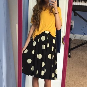 lularoe madison polka dot skirt